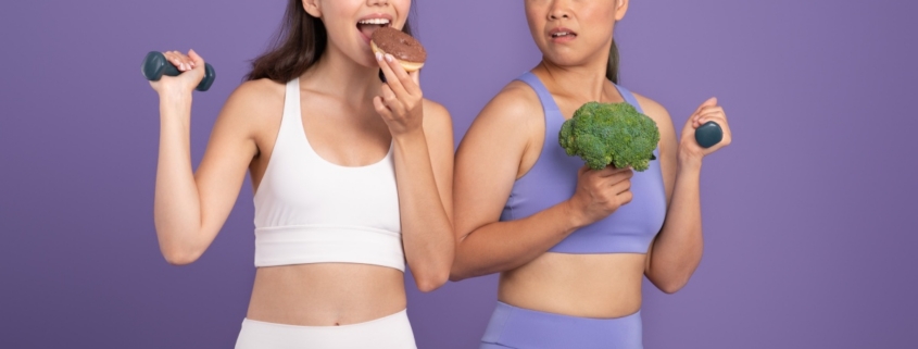 Woman embracing sustainable weight loss with a personalized nutrition plan for perimenopause and postpartum recovery